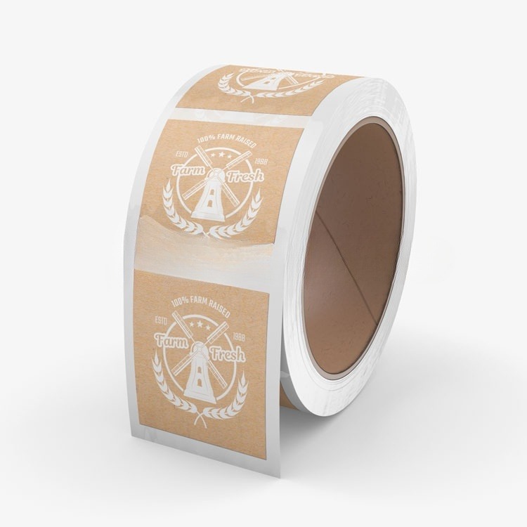 Custom Printed Kraft Paper Labels – Packlora
